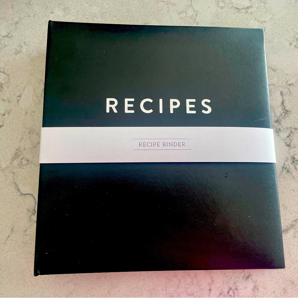 Black Recipe Binder (perfect for your special recipe’s)